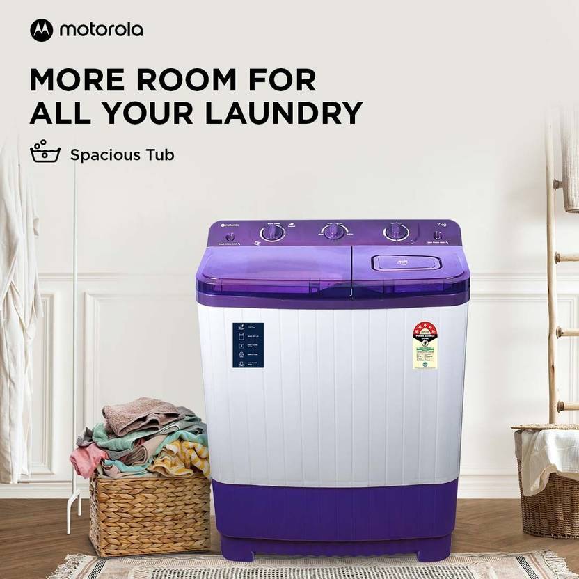Motorola 7 kg Semi Automatic Top Load Washing Machine White, Purple (MTSA705NNNDP)-3