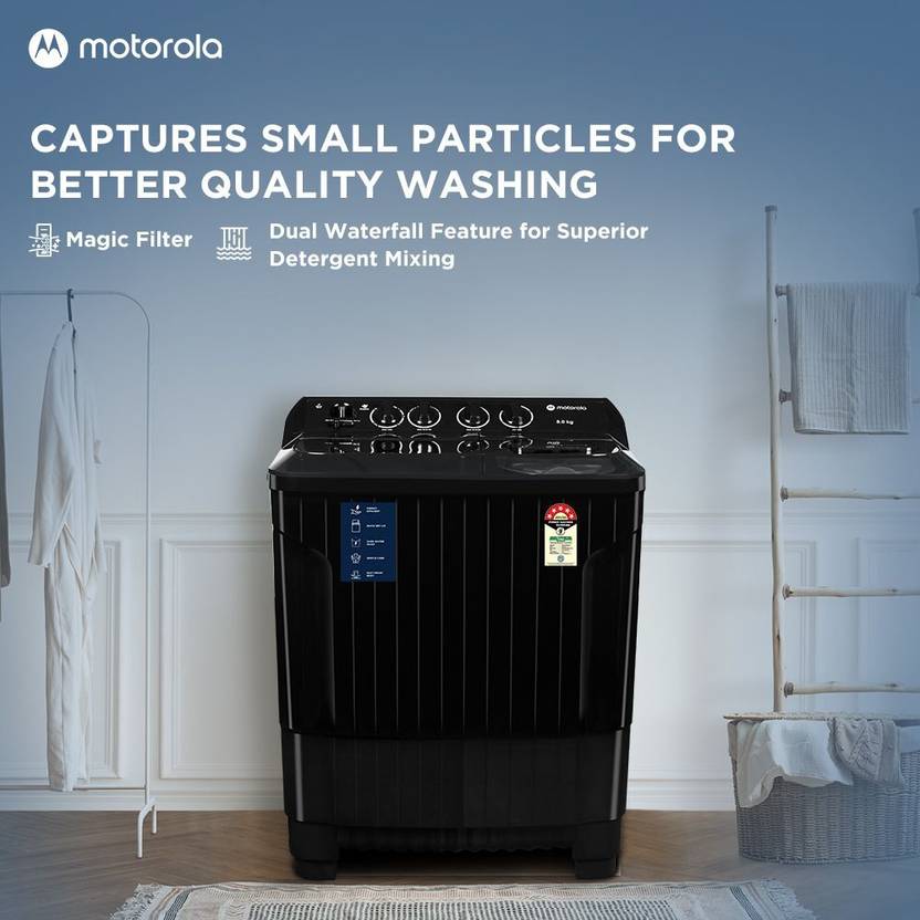 Motorola 8 kg 5 star rating Midnight Series Semi Automatic Top Load Washing Machine Black (MTSA805NNNDB)-3