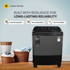 Realme TechLife 10 kg Semi Automatic Top Load Washing Machine Grey (RMSA1005NNNHS)-3