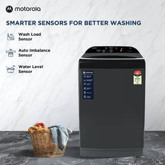 Motorola 12 kg 5 Star, Intelligent Smart Programs Fully Automatic Top Load Washing Machine Grey, Black (MTTL1205NNNHG)-2