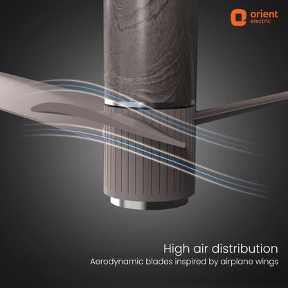 Orient Electric Aeroslim with 3 Year Warranty Energy Saving 1200 mm Ceiling Fan (Brown | Pack of 1)