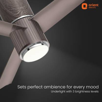 Orient Electric Aeroslim with 3 Year Warranty Energy Saving 1200 mm Ceiling Fan (Brown | Pack of 1)