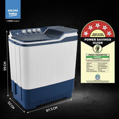 Voltas Beko 10 kg Semi Automatic Top Load Washing Machine Blue (WTT10UEA1 / OK4I0I0W01)-3