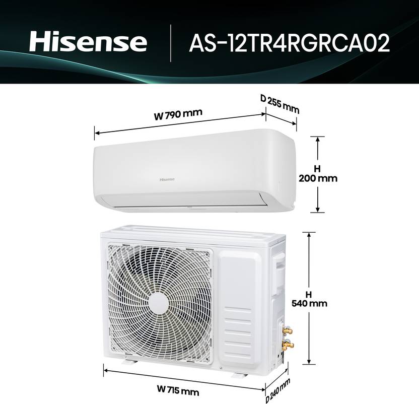 Hisense 2026 Model 1 Ton 3 Star Split Inverter AC (AS-12TR4RGRCA02, White)-3