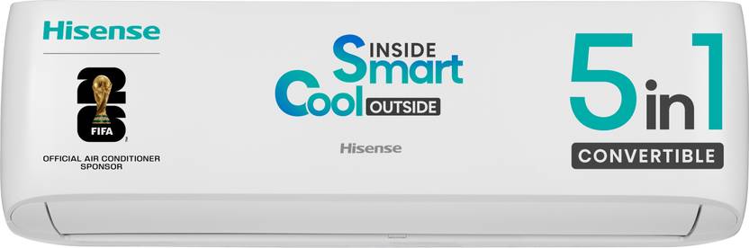 Hisense 2026 Model 1 Ton 3 Star Split Inverter AC (AS-12TR4RGRCA02, White)