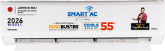 Panasonic 2026 Model 1.5 Ton 3 Star Split Inverter with Wi-fi Smart, DustBuster Tech, Matter Enabled, AI, Higher Airflow, 2-Way Swing, Cools at 55 (CS-SU18BKY3W/CU-SU18BKY3W, White)-5