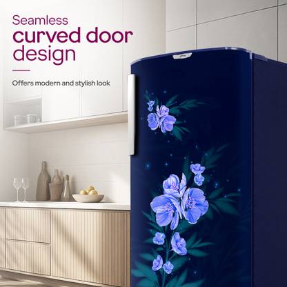 Godrej 180 L Direct Cool Single Door 5 Star Refrigerator with Base Drawer with Faster Bottle Cooling And Ice Making (Maple Blue, RD EDGENEO 207E TDF MP BL)