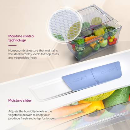 Godrej 180 L Direct Cool Single Door 5 Star Refrigerator with Base Drawer with Faster Bottle Cooling And Ice Making (Maple Blue, RD EDGENEO 207E TDF MP BL)