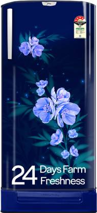 Godrej 180 L Direct Cool Single Door 5 Star Refrigerator with Base Drawer with Faster Bottle Cooling And Ice Making (Maple Blue, RD EDGENEO 207E TDF MP BL)