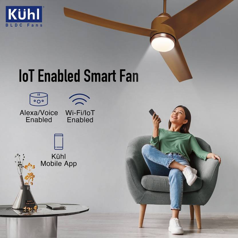 KUHL Windzz K3 1320 mm 65% Power Saving BLDC Ceiling Fan-5