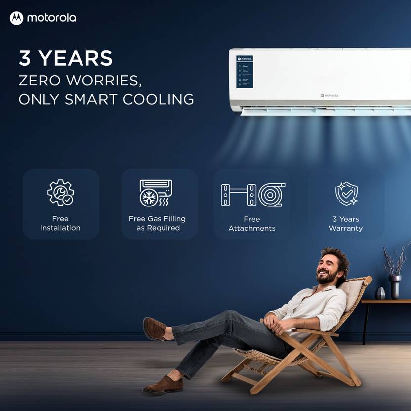 Motorola 2026 Model 1 Ton 3 Star Split Inverter with Wi-fi (103IPG26WMRS, White)-3
