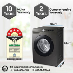 Samsung 8 kg with Steam,Wi-Fi Enabled Fully Automatic Front Load Washing Machine with In-built Heater Black (WW80T504DAN1TL)-4