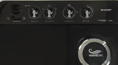 Sharp 8 kg Semi Automatic Top Load Washing Machine Grey (ES-SD80NB-TS)-3
