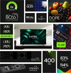 Lumio Vision 7 127 cm (50 inch) QLED Ultra HD (4K) Smart Google TV with 4K HDR Dolby Vision + Atmos Over 100% Colour India’s Fastest Smart TV* with (FTW2-ADSG)-2