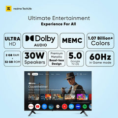 Realme TechLife 127 cm (50 inch) Ultra HD (4K) LED Smart Google TV with 5.0 OS, Dolby Audio, and 30 W downfiring speaker (50UHDGDRWSDB)-3
