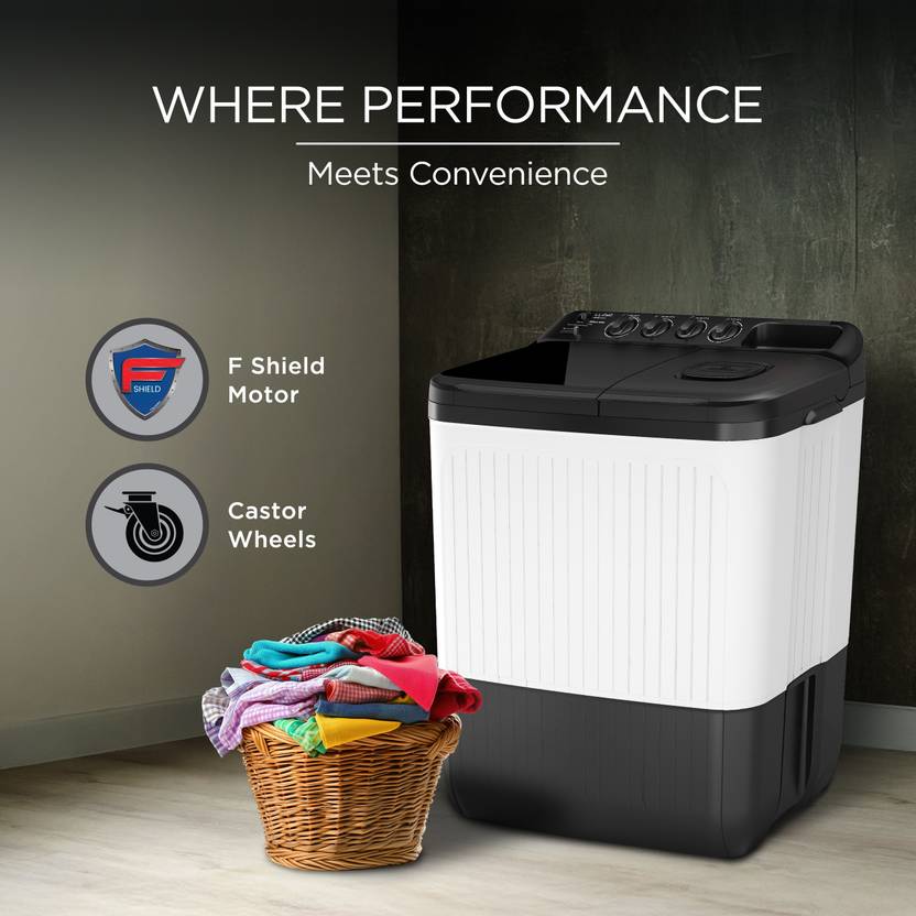 Lloyd 7 kg Semi Automatic Top Load Washing Machine Grey (GLWS705AODDG)-4