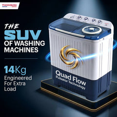 Thomson 14 kg 5 Star Aqua Magic with Double Waterfall, Heavy Duty Motor, Magic Filter, Advanced Soak Technology, Collar Scrubber, Turbo Dry (TSA1400D)-2