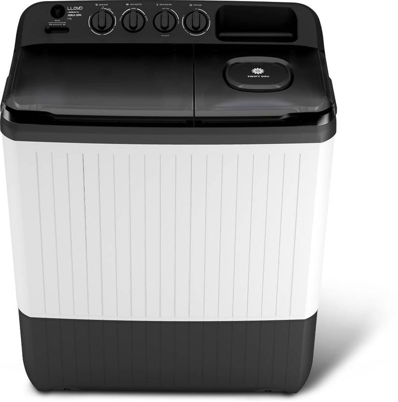 Lloyd 9 kg Semi Automatic Top Load Washing Machine Grey, White (GLWS905AONDG)-1