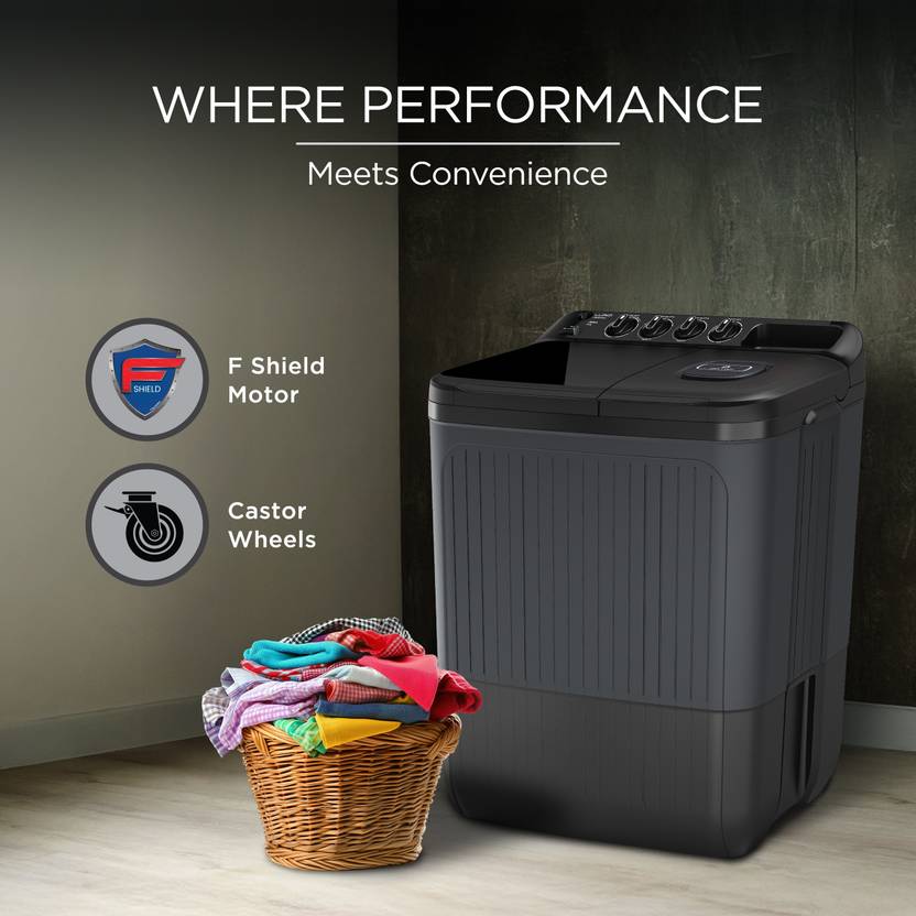 Lloyd 7.5 kg Semi Automatic Top Load Washing Machine Grey (GLWS755AODVG)-4