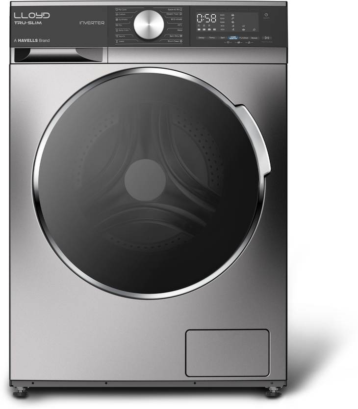 Lloyd 7 kg Fully Automatic Front Load Washing Machine with In-built Heater Black (GLWF703TSGGB)-1