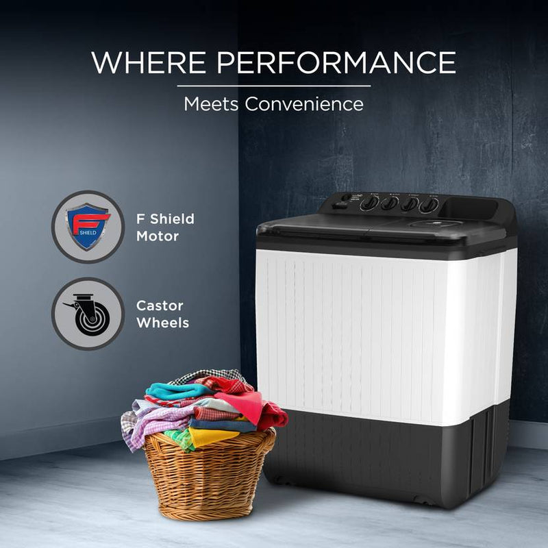 Lloyd 9 kg Semi Automatic Top Load Washing Machine Grey, White (GLWS905AONDG)-4