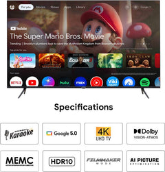 Onida Karaoke Series 164 cm (65 inch) Ultra HD (4K) LED Smart Google TV with Google 5.0, MEMC (65UGID)-2