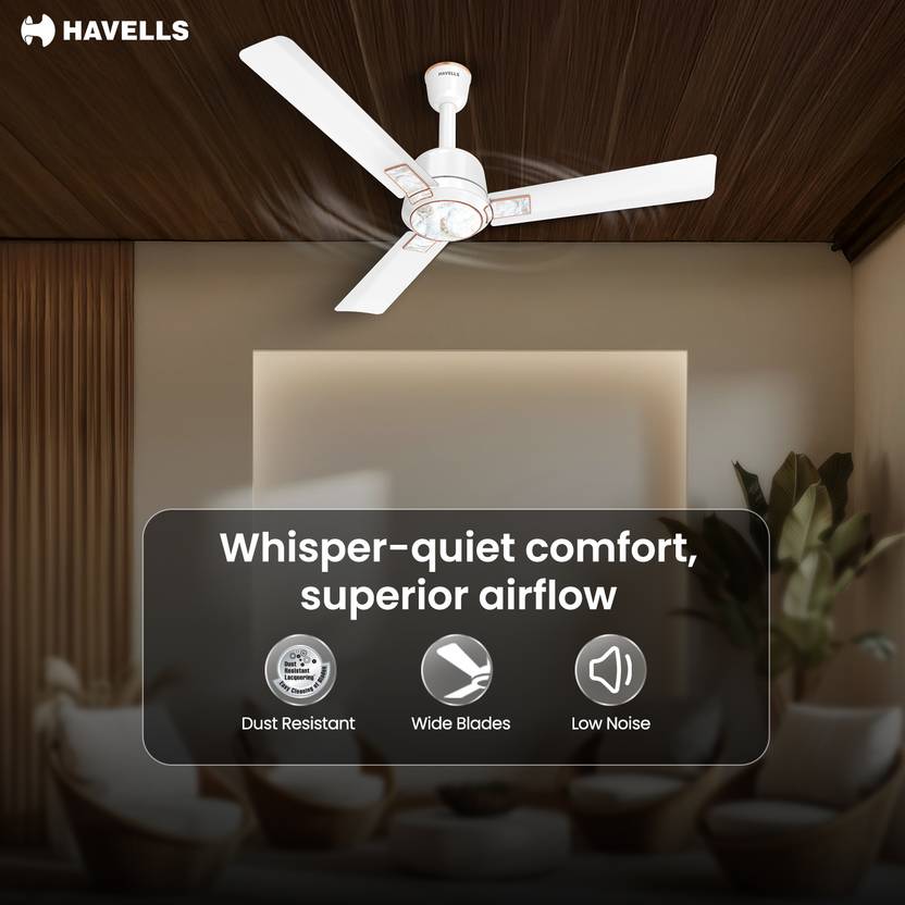 HAVELLS Eva Low Noise 1200 mm Ceiling Fan-4