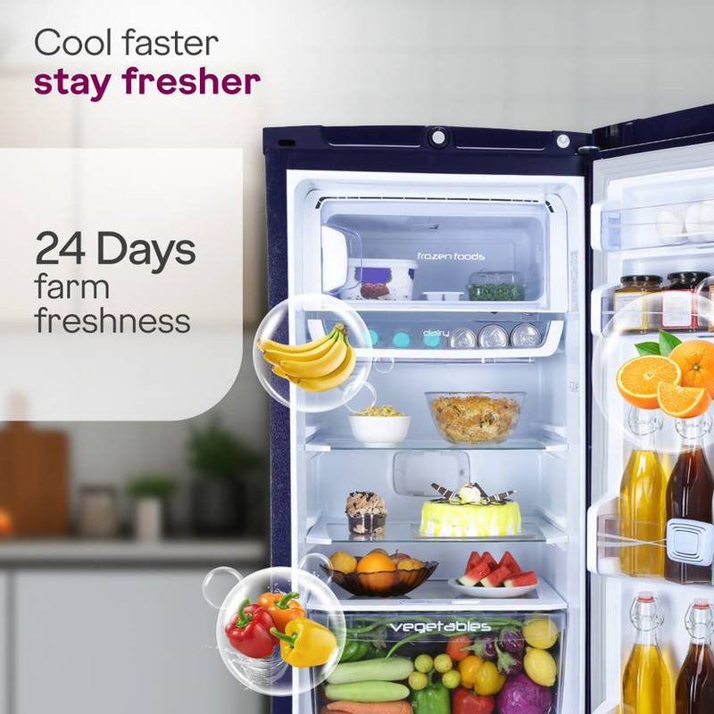 Godrej 185 L Direct Cool Single Door 5 Star Refrigerator with Base Drawer2L Jumbo Vegetable Tray Advanced Inverter Technology-4