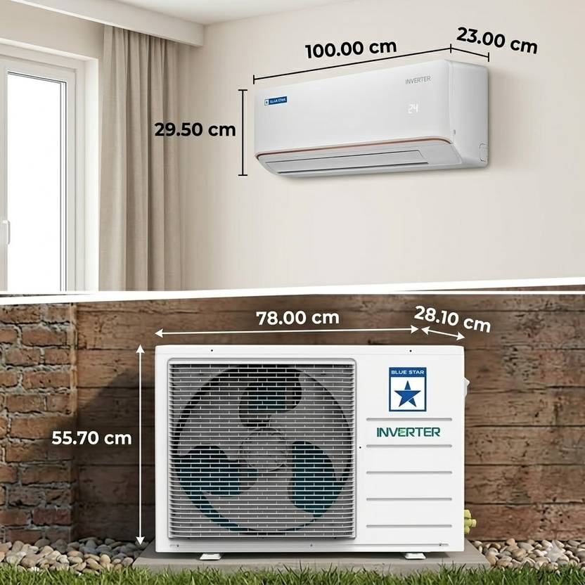 Blue Star 2025 Model 1.5 Ton 5 Star Split Inverter AC (IE518FNU, White)-4