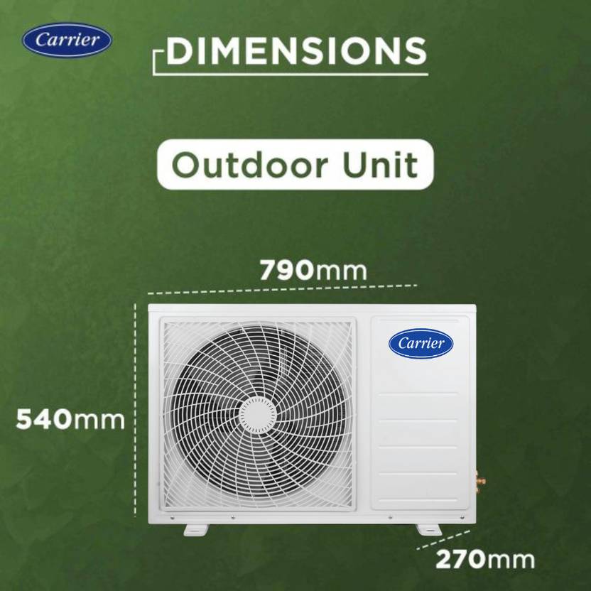 Carrier 2024 Model 1 Ton 3 Star Split Inverter AC (CAI12CE5R35F0, White)-3
