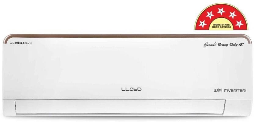 Lloyd 2025 Model 1.5 Ton 5 Star Split Inverter with Wi-fi AC (GLS19I5AGAGX, White)