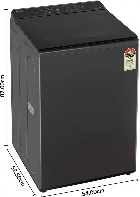 LG 8 Kg Fully Automatic Top Load Washing Machine Black (T80KMMB3Z)-4