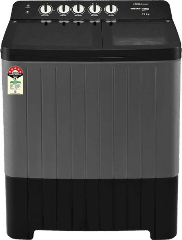 Voltas Beko 12 kg Semi Automatic Top Load Washing Machine Black (TFN-BLK-beko-WTT120UPA)-1