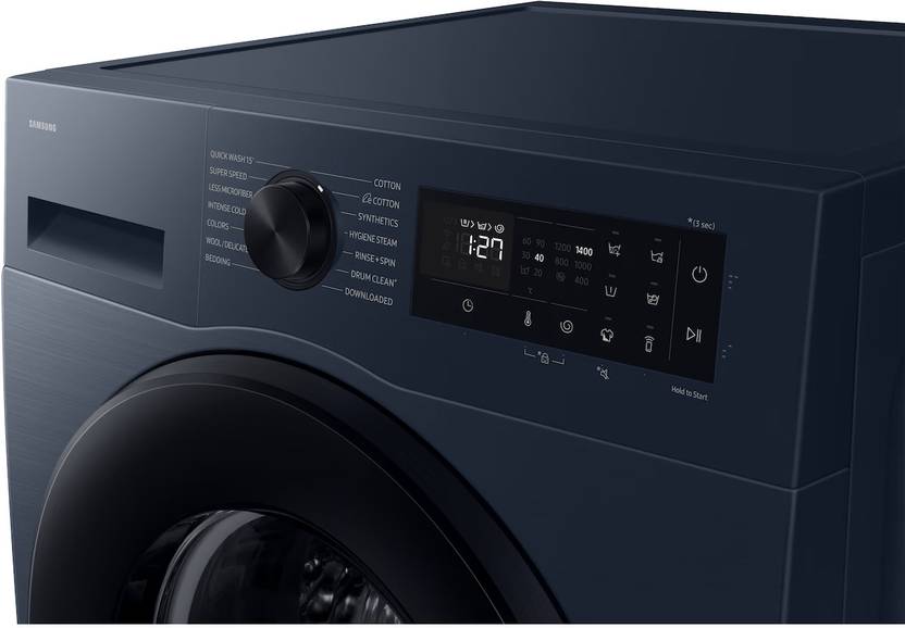 Samsung 12 kg Fully Automatic Front Load Washing Machine with In-built Heater Blue (WW12DG5B24AS)-2