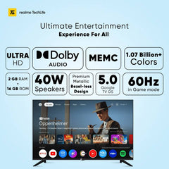 Realme TechLife 109 cm (43 inch) QLED Ultra HD (4K) Smart Google TV 2026 Edition (43UHDGQRASDQ)-4