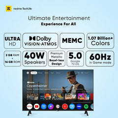 Realme TechLife 139 cm (55 inch) QLED Ultra HD (4K) Smart Google TV 2026 Edition (55UHDGQRASDQ)-3