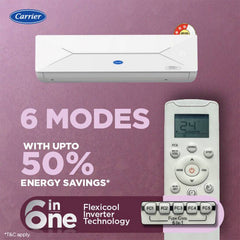 Carrier 2025 Model 1.5 Ton 3 Star Split Inverter AC (CAI19CE3R36F0, White)-4