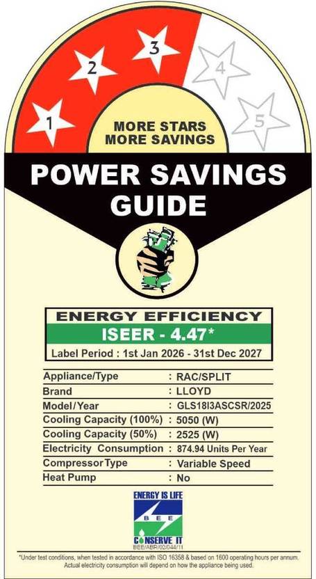 Lloyd 2026 Model 1.5 Ton 3 Star Split Inverter with Wi-fi AC (GLS18I3ASCSR, White)-3