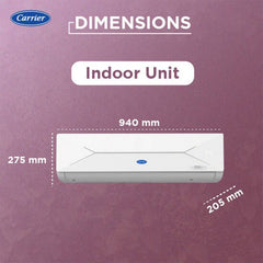 Carrier 2025 Model 1.5 Ton 3 Star Split Inverter AC (CAI19CE3R36F0, White)-3