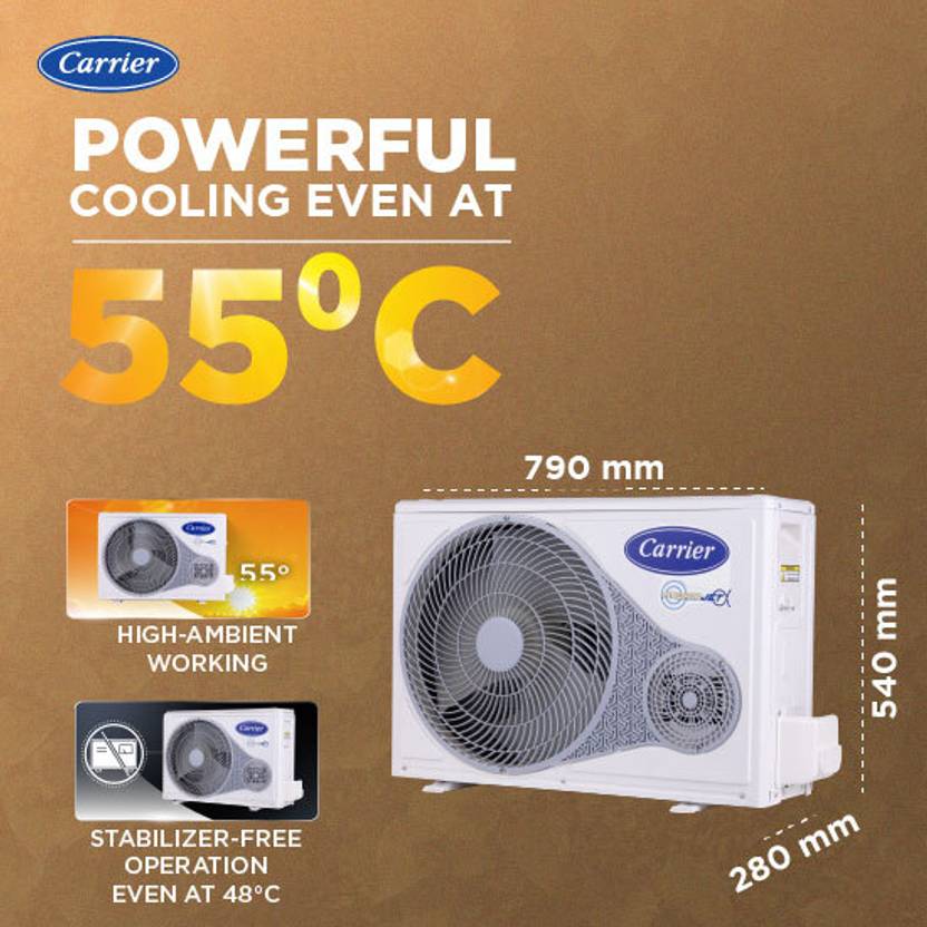 Carrier 2025 Model 1.5 Ton 3 Star Split Inverter AC (CAI19IN3R36F0, White)-3