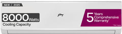 Godrej 2025 Model 3 Ton 3 Star Split Inverter AI Powered, 5-In-1 Convertible, Heavy Duty Cooling At Extreme Temperature AC (SIC 36JTC3 WZP, White)