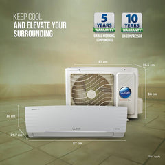 Lloyd 2026 Model 1 Ton 5 Star Split Inverter AC (GLS12I5GGGGR, White)-3