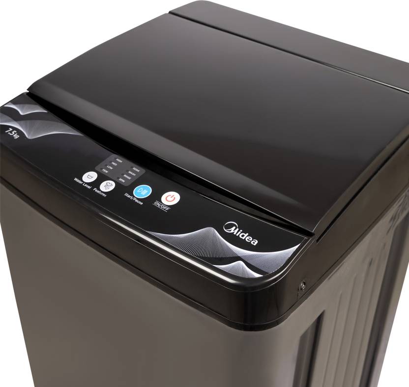 Midea 7.5 kg Fully Automatic Top Load Washing Machine Black (MWMTL075FP0PNMB)-4