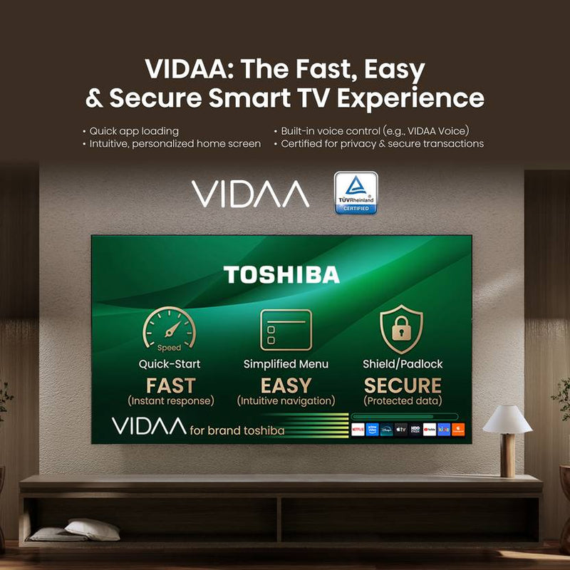 Toshiba 100 cm (40 inch) QLED Full HD Smart VIDAA TV 2026 Edition with QLED Color, REGZA Engine, REGZA Intelligence+, Game Mode, REGZA Power (40V37SP)-4