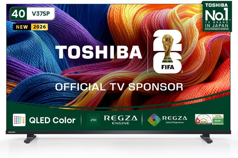 Toshiba 100 cm (40 inch) QLED Full HD Smart VIDAA TV 2026 Edition with QLED Color, REGZA Engine, REGZA Intelligence+, Game Mode, REGZA Power (40V37SP)-1