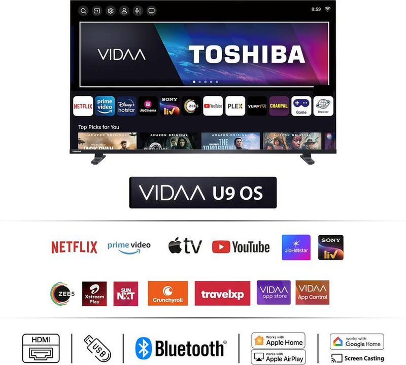 Toshiba V37SP 126 cm (50 inch) QLED Full HD Smart VIDAA TV 2026 Edition with QLED Color, REGZA Engine, REGZA Intelligence+, Game Mode, REGZA (50V37SP)-3