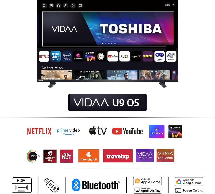 Toshiba V37SP 126 cm (50 inch) QLED Full HD Smart VIDAA TV 2026 Edition with QLED Color, REGZA Engine, REGZA Intelligence+, Game Mode, REGZA (50V37SP)-3