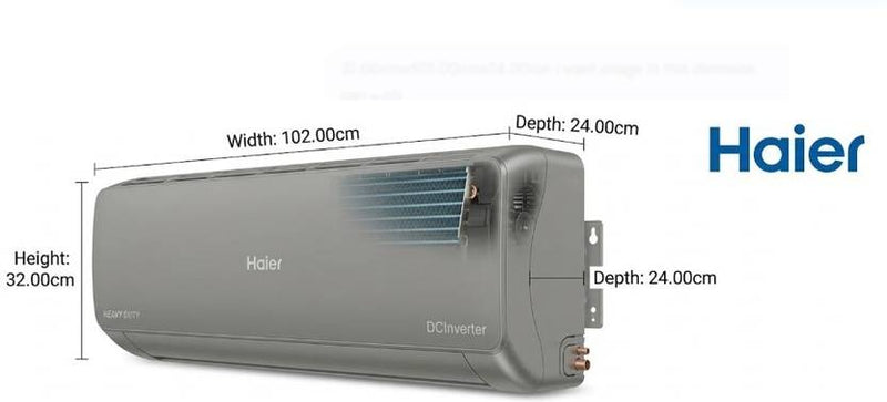 Haier 2025 Model 1.6 Ton 5 Star Split Inverter AC (HS19G-MZAIW5BN, Grey)-2