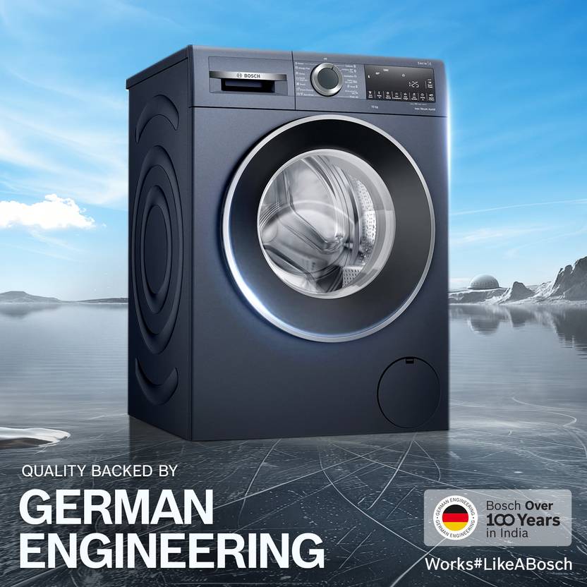 Bosch 10 kg Fully Automatic Front Load Washing Machine Black, Grey (WGA252ZPIN)-2