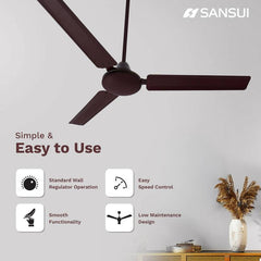 Sansui Aero Spin Energy Saving 1200 mm Ceiling Fan-4